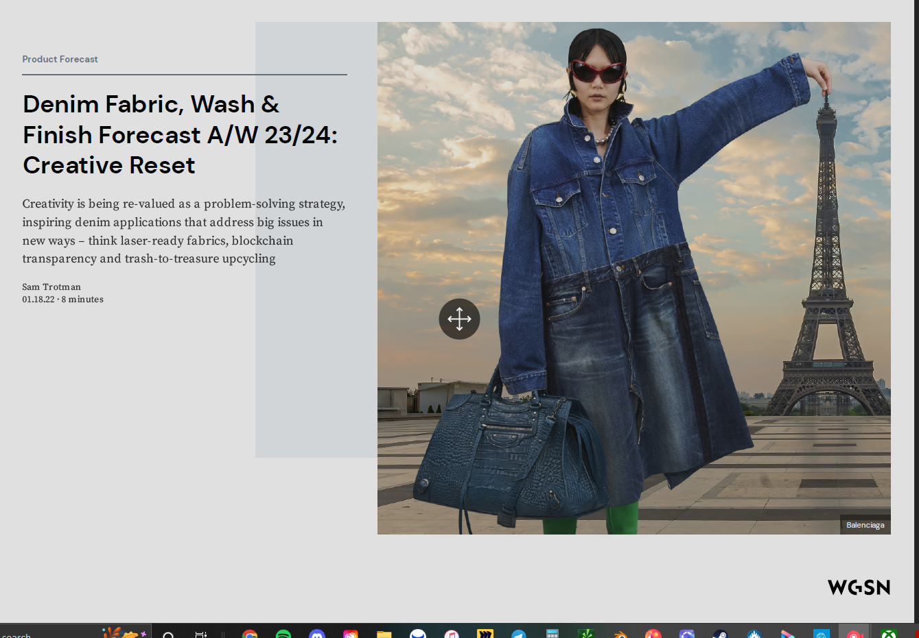 WGSN 22/23/24 All Seasons: Forecasts/Trends/Washes/Fits and more MENS/KIDS/WOMENS