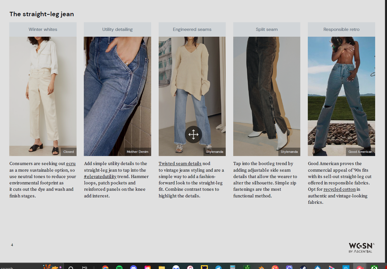WGSN 22/23/24 All Seasons: Forecasts/Trends/Washes/Fits and more MENS/KIDS/WOMENS