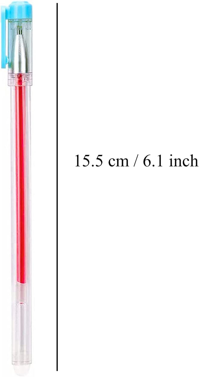 4 Colors Heat Erasable Pens with 20 Refills for Fabrics
