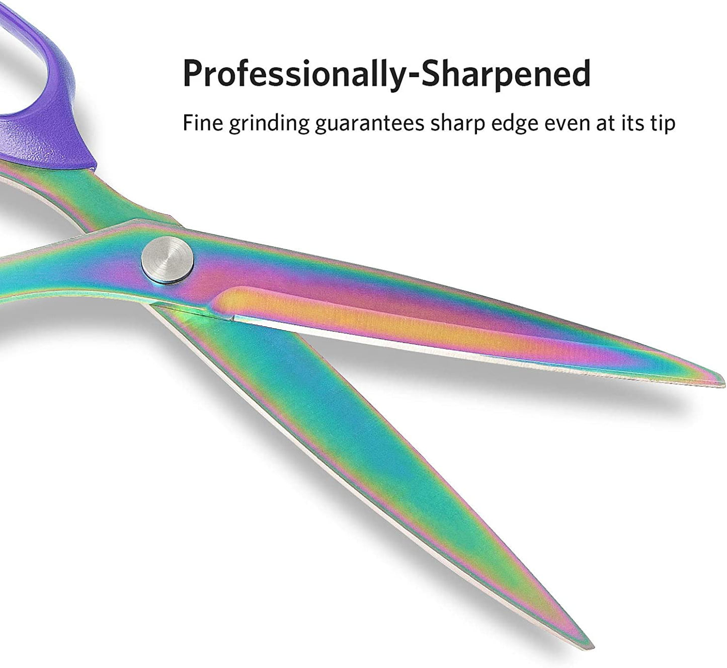 Titanium Coated Fabric Scissors, Ergo ABS Handle, 10.5 Inch