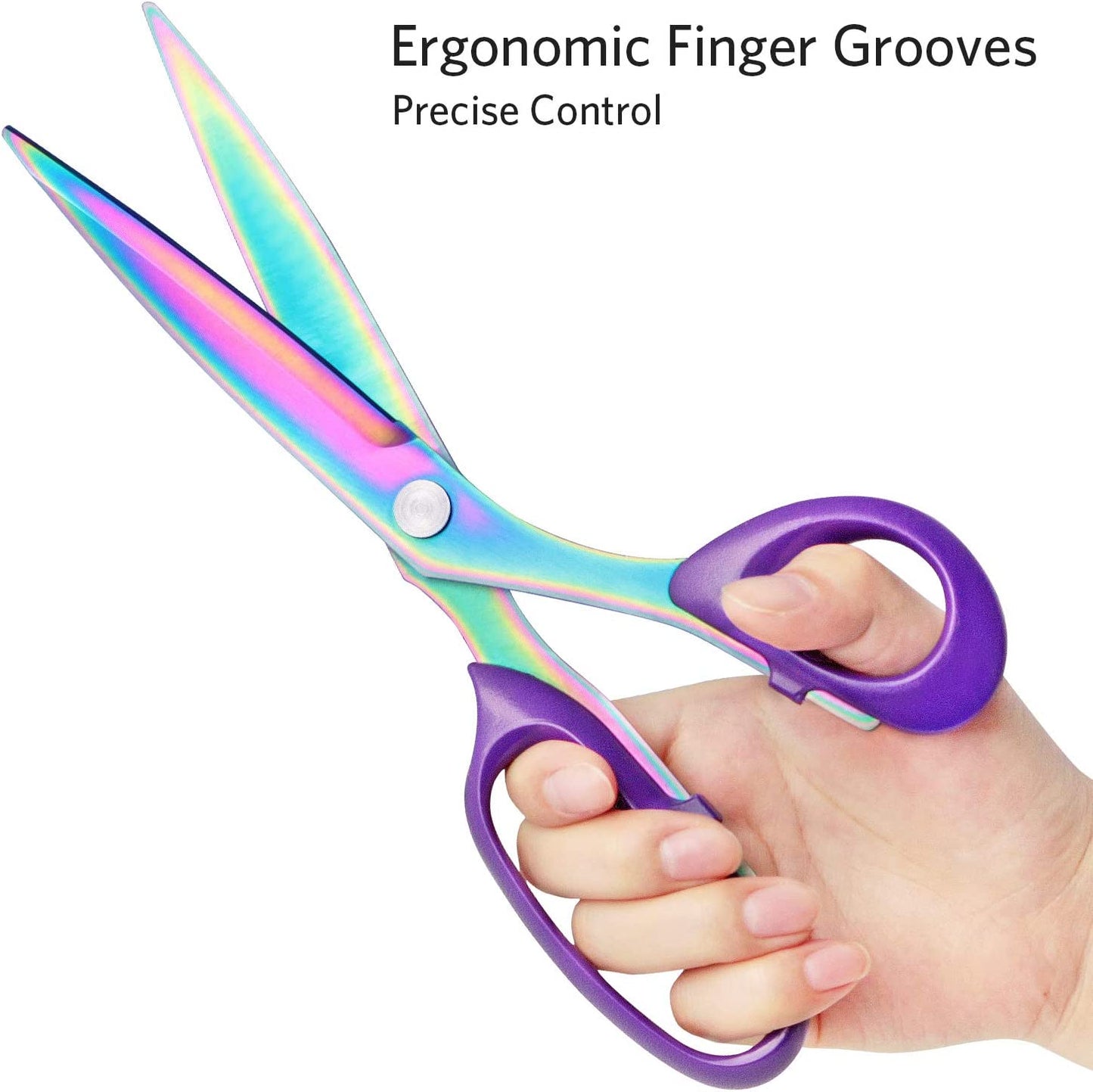 Titanium Coated Fabric Scissors, Ergo ABS Handle, 10.5 Inch