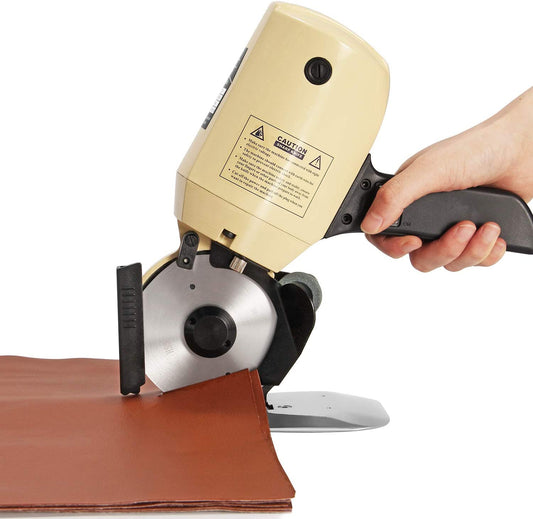 Industrial Electric Rotary Cutter (Multi-Layer Fabric/Leather/Wool/Rubber/Carpet) 110V