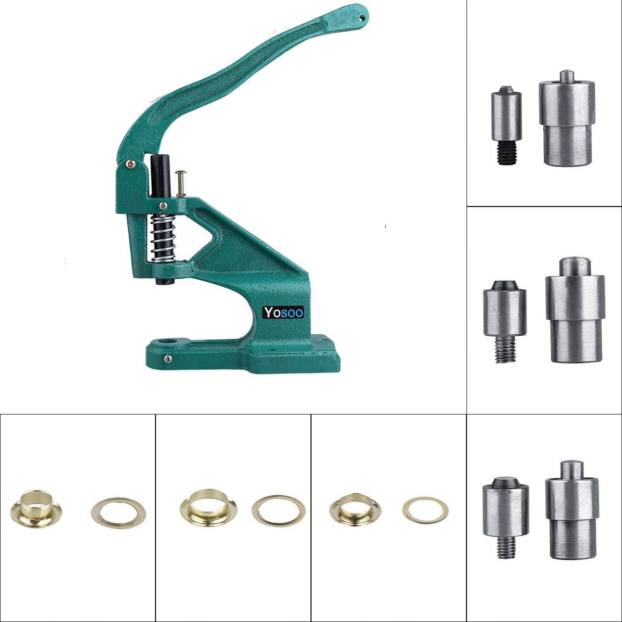 Jameson Hand Press Heavy Duty witg 3 Dies and 900 Grommets