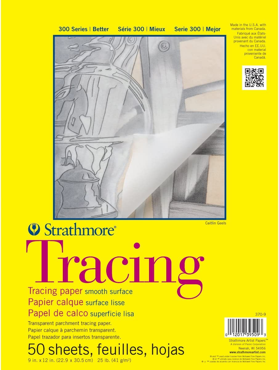 Tracing Paper Pad 9"X12"-50 Sheets -370900