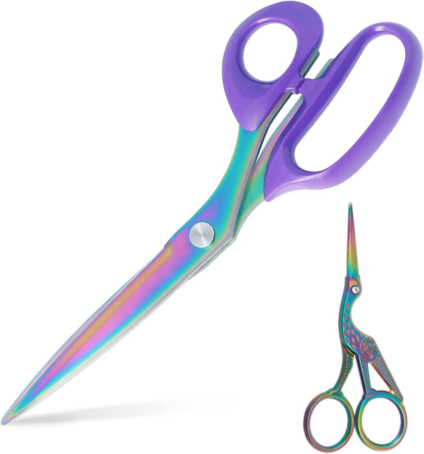 Titanium Coated Fabric Scissors, Ergo ABS Handle, 10.5 Inch