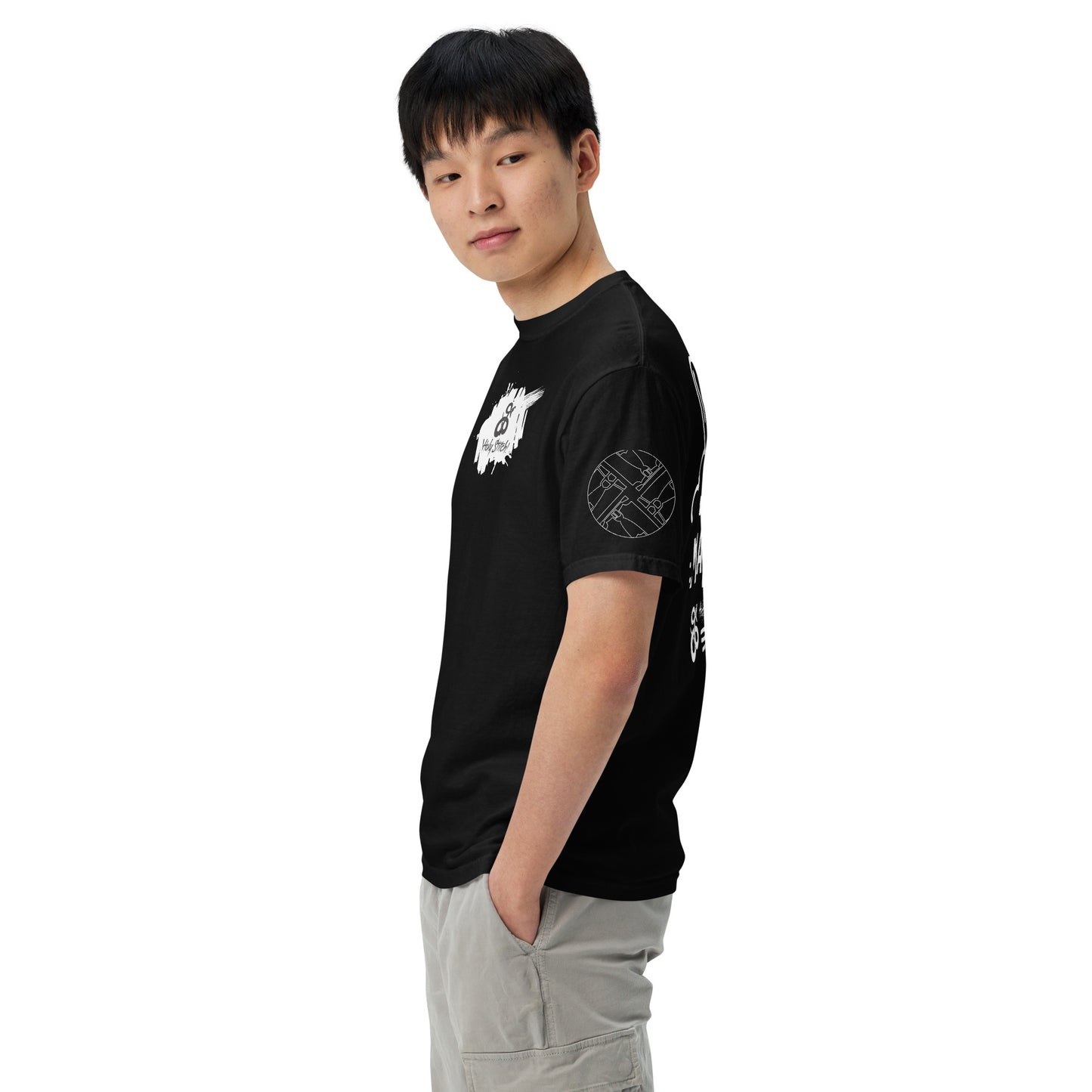 White Jeans Matter Garment-dyed Heavyweight t-shirt