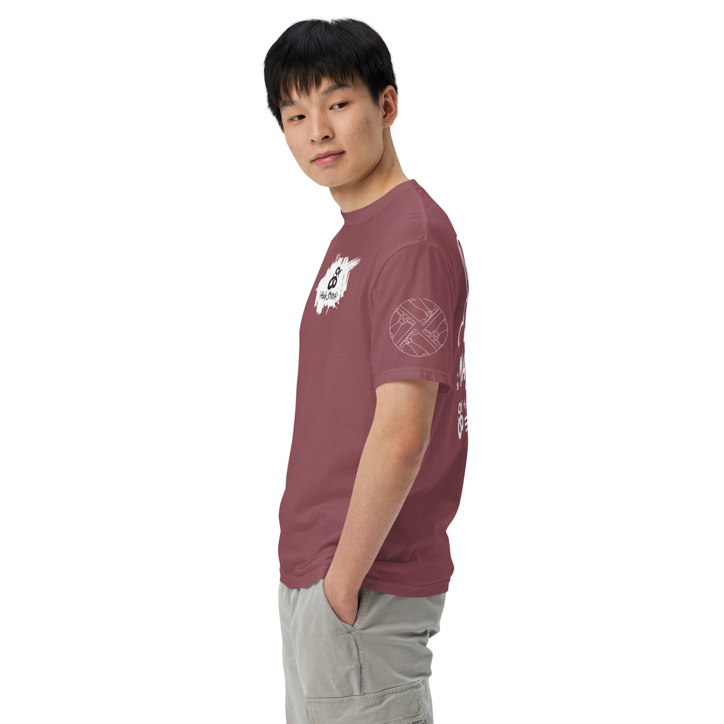 White Jeans Matter Garment-dyed Heavyweight t-shirt