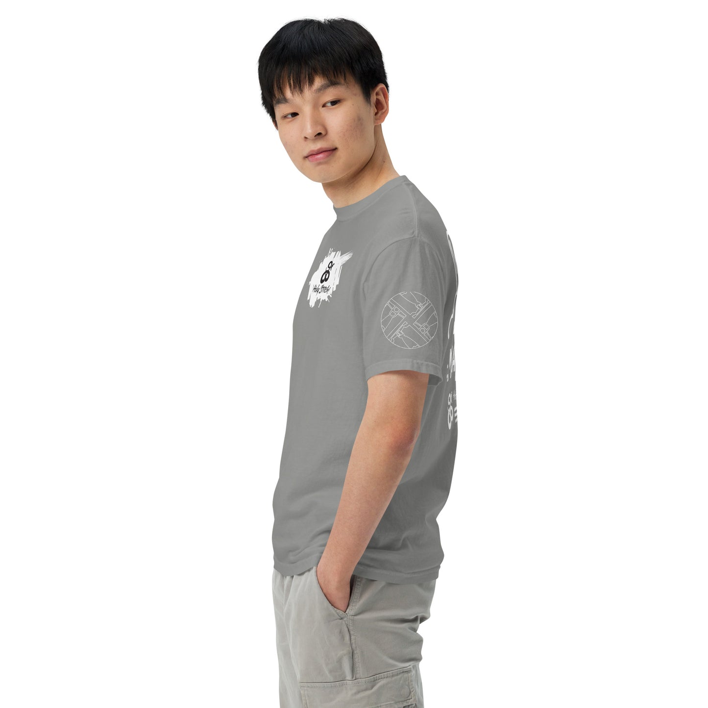 White Jeans Matter Garment-dyed Heavyweight t-shirt