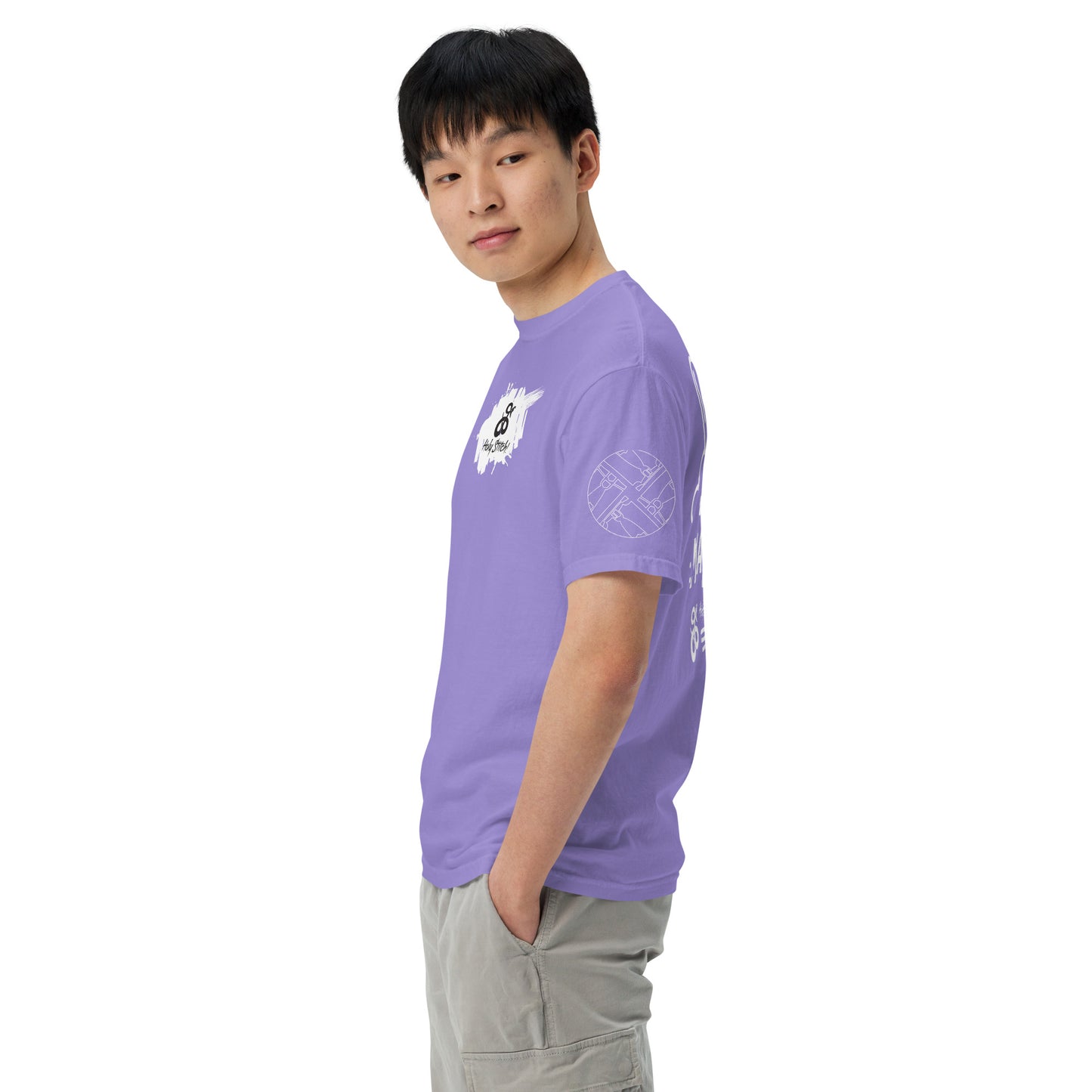 White Jeans Matter Garment-dyed Heavyweight t-shirt
