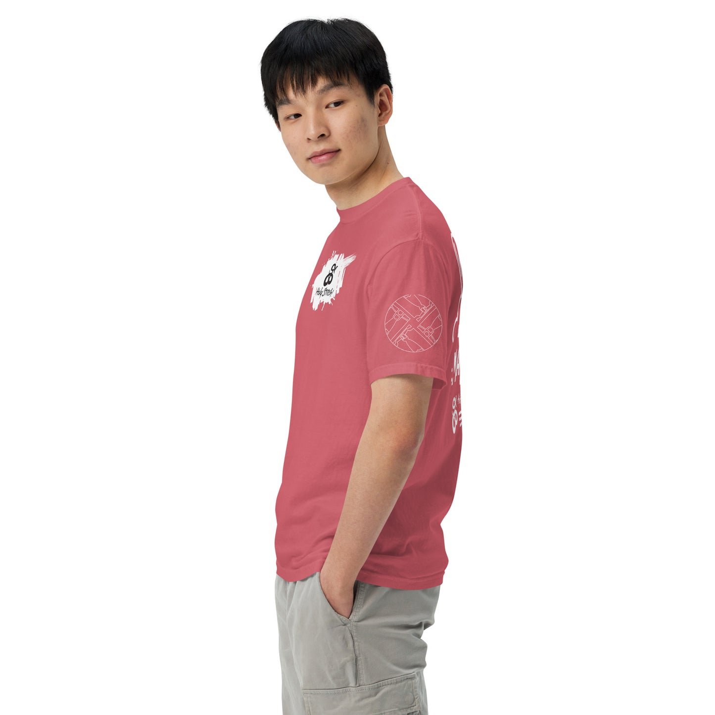 White Jeans Matter Garment-dyed Heavyweight t-shirt