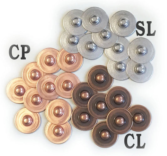 Jeans Rivet 3-Colors Plated 8Mm Stud[Set of 40]