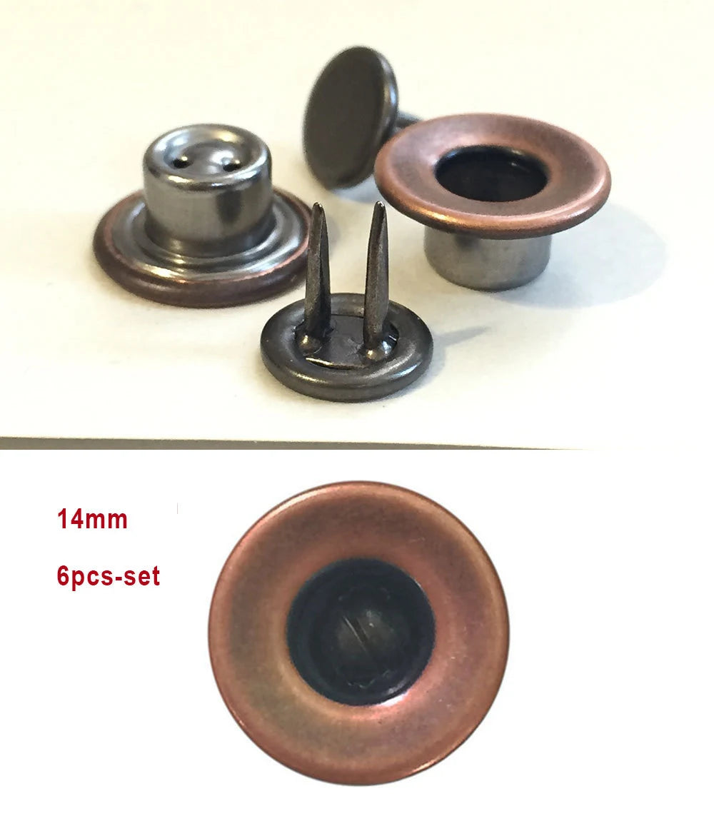 Antique Bronze Plain 17Mm, 14Mm "GP-CLLF" [Set of 6, 30]