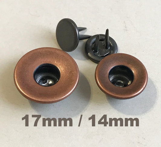 Antique Bronze Plain 17Mm, 14Mm "GP-CLLF" [Set of 6, 30]