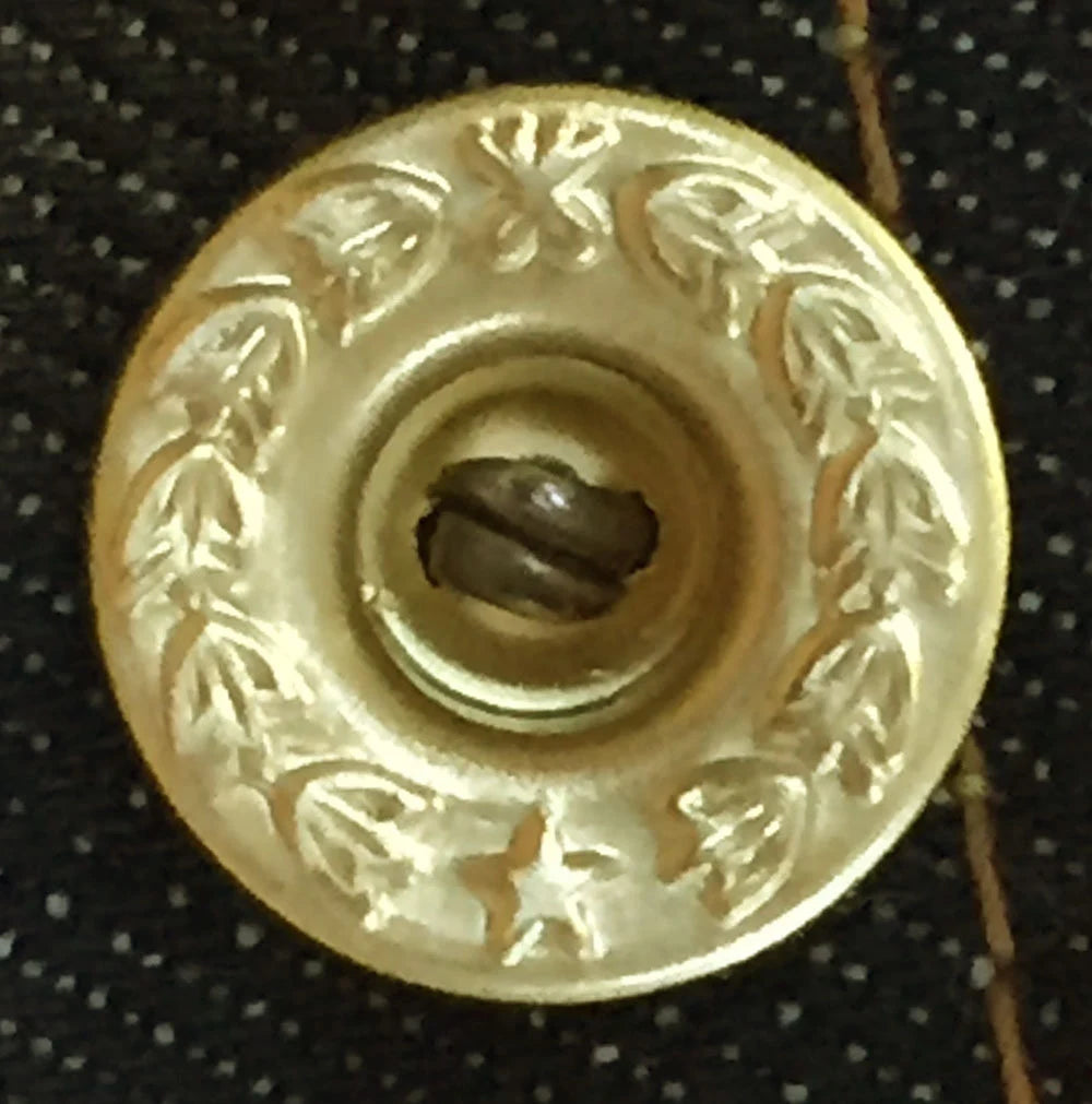 Wreath and One-Star 17Mm Donut Button [Set of 6, 30]