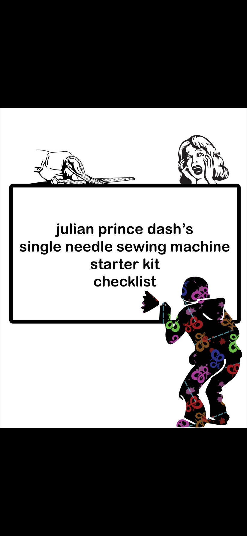 FREE SINGLE NEEDLE SEWING MACHINE STARTER KIT CHECKLIST EBOOK HOW TO