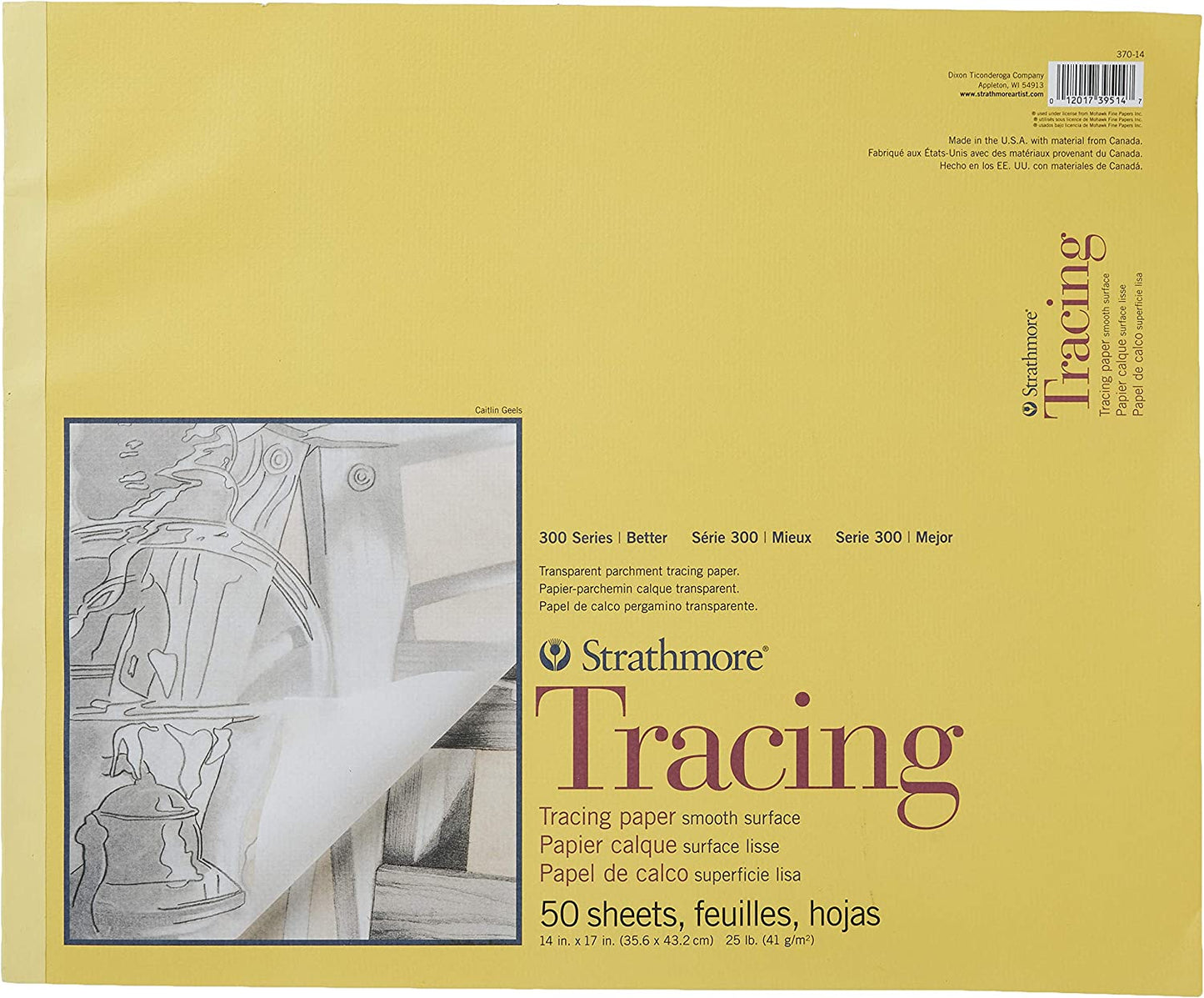 Tracing Paper Pad 9"X12"-50 Sheets -370900
