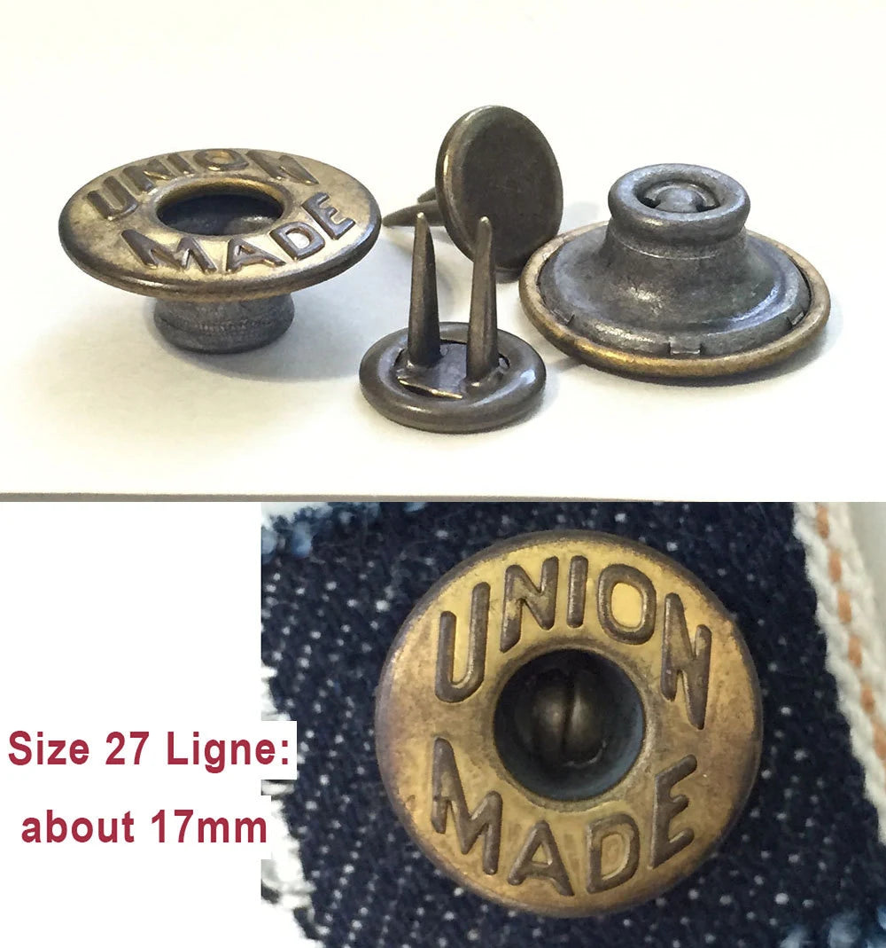 UNION MADE 17Mm Donut Button "2P27Um-Bg2"[Set of 6, 30]