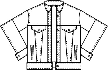 MENS TYPE 3 TRUCKER JACKET SEWING PATTERN