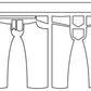MENS WIDE LEG JEAN SEWING PATTERN 24/25
