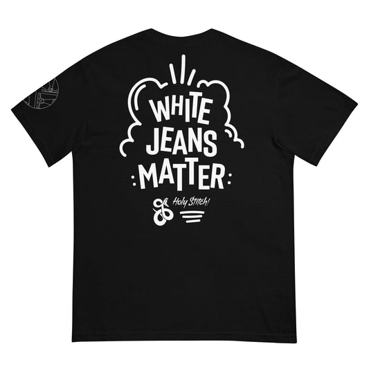 White Jeans Matter Garment-dyed Heavyweight t-shirt